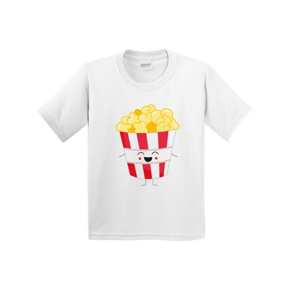 Inktastic Cute Kawaii Popcorn Youth T-Shirt