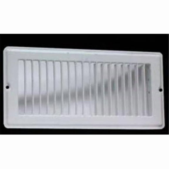 AP Products 013-625 White 4 inch x 8 inch Floor Register with Damper