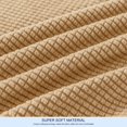 thumbnail image 5 of Subrtex Stretch 2-Piece Textured Grid Loveseat Slipcover, Khaki, 5 of 8