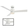 thumbnail image 2 of Axis Indoor and Outdoor 3-Blade Smart Ceiling Fan 52in Matte White with 3000K LED Light Kit and Remote Control, 2 of 4