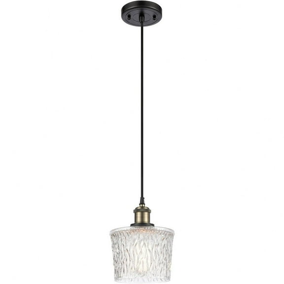 Innovations Lighting - Niagra - 1 Light Mini Pendant-Black Antique Brass Finish