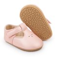 thumbnail image 5 of Yoyauz Baby Girl Mary Jane Shoes Anti Slip Rubber Sole Ballet Slippers Princess Dress Wedding Shoes Newborn Kids Shoes Toddler Shoes（0-12 Month）, 5 of 9
