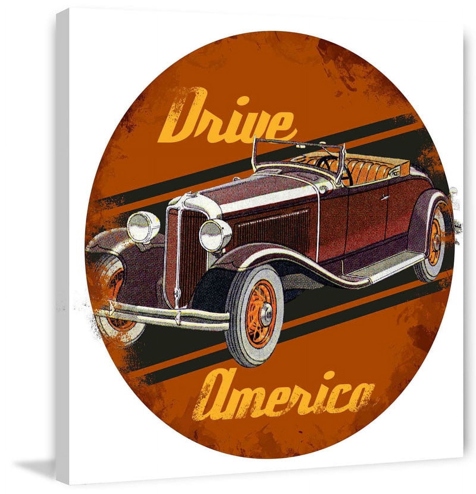 Marmont Hill "Drive America" Painting Print on Canvas