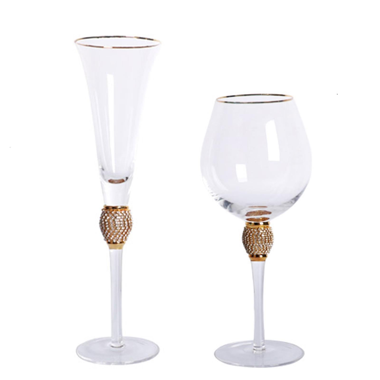 Champagne Flutes Glass Material Champagne Glass Modern Elegant Gift for Women Men Wedding Anniversary Christmas Birthday