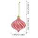thumbnail image 5 of Set de adornos para árboles de Navidad Marrón Flocadas | Decoraciones cuelgantes de plástico navideñas | Pack de 12 | 6 cm de diámetro | Estilo Multidimensional Vintage Resistente al Desvanecimiento, 5 of 9