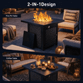 thumbnail image 5 of Philergo 28.2" Outdoor Propane Fire Pit Table with Lid, 62,000 BTU Gas Fire Pit for Patio Garden Party, 5 of 5