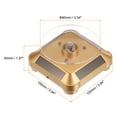 thumbnail image 2 of Solar Display Stand Turntable 360 Rotating Double Use LED Light ABS, Gold Tone, 2 of 6