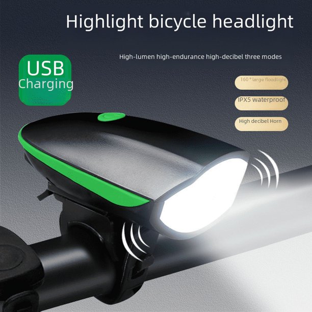 Luz de bicicleta de montaña, faro de bicicleta, linterna recargable, accesorios para equipo de conducción, apto para conducción nocturna