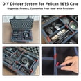 thumbnail image 3 of LAFENLIN DIY Divider System for Pelican 1615 Case – Custom Adjustable Organizer with U-Clips & Red Pull Tabs for Tools, Camera & Professional Gear (Case Not Included), 3 of 8