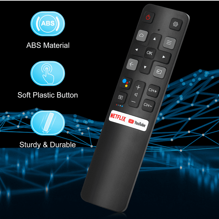 RC802V Replaced Voice Remote For TCL Android TV Model 32S5200 And
