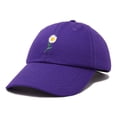 thumbnail image 4 of DALIX Daisy Flower Hat Womens Floral Baseball Cap in Purple, 4 of 6