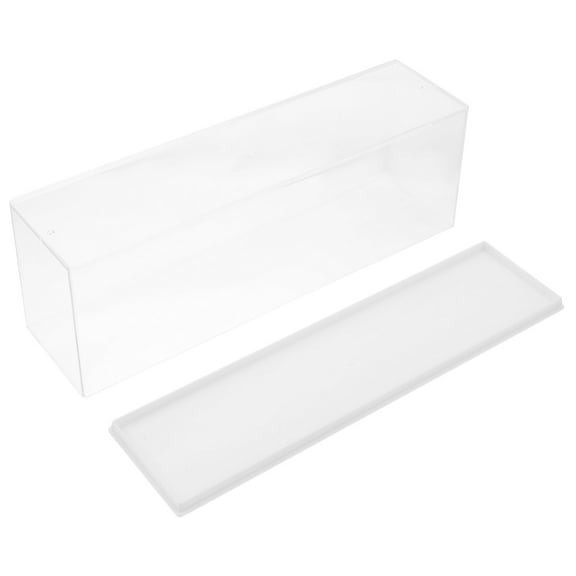 FESTFENDS 1Set Miniature Figures Display Case with Rectangular Shape for Collectors and Enthusiasts 11.8x4.1x3.1in