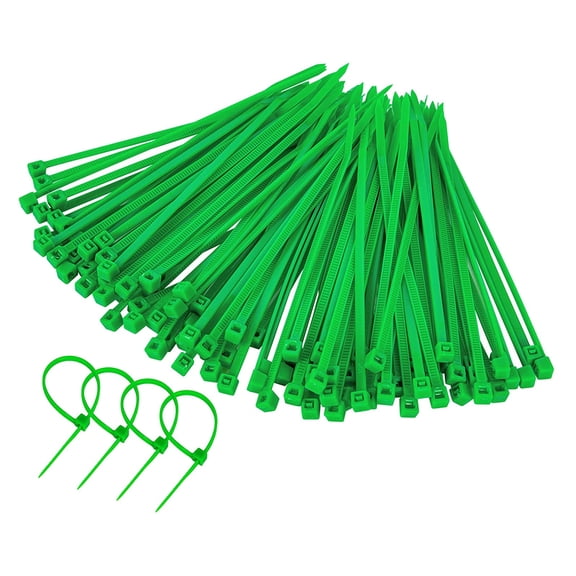 Vnanda 100Packs Adjustable Plastic Cable Ties Gardening Plant Twist Tie Cable Cord Flexible Self Locking Fastening Twist Wire for Vegetables Fruits Flowers Vine or Home Office