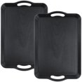 thumbnail image 2 of Bandejas grandes de melamina para servir con asas, fuente rectangular para servir para entretenimiento, 2 of 6