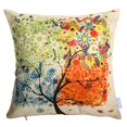 thumbnail image 2 of laime Throw Pillow Covers 18x18 inch Set of 4 Pillow Cases Natural Pattern Decorative Pillowcases Home Car Decorative Under The Tree C95, 2 of 3