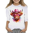 thumbnail image 1 of TZEWGL T-Shirts pour Nouveau-Né Imprimé Col Rond Manches Courtes Courtes Raccourcies Blouse pour Bébé Taille 7-8T, 1 of 4