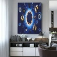 thumbnail image 4 of KLL Blue Casino Print Farmhouse Canvas Wall Art,Wall Decorations For Living Room Office Canvas Wall Decor for Home Decorations, 12'×16’’, 4 of 8