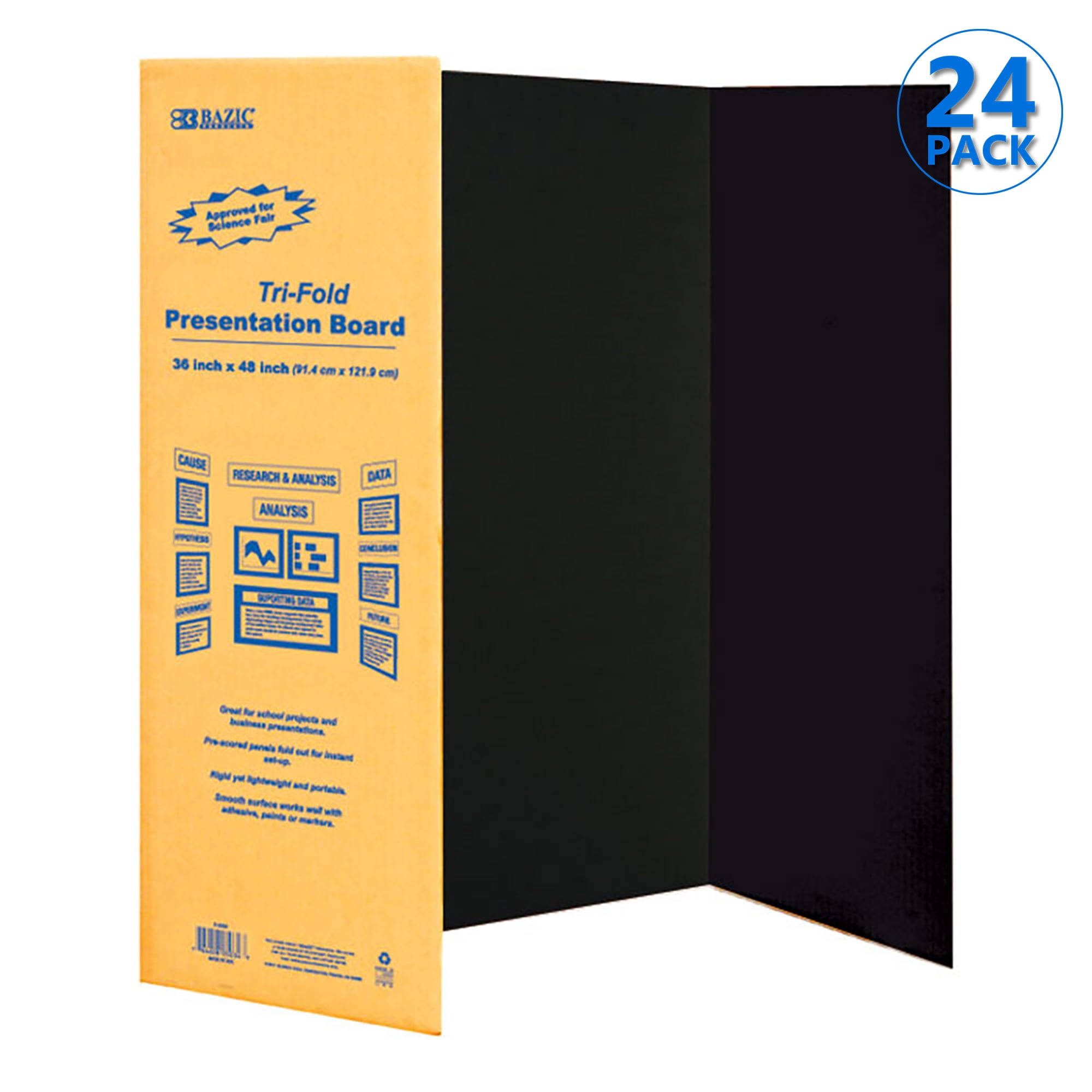 36 X 48 Inch BAZIC Tri-Fold Corrugated Presentation Board 