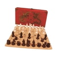 thumbnail image 4 of Juego de ajedrez de guerrero de terracota, juego de mesa familiar clásico, desarrollo del cerebro, piezas de ajedrez de resina, con caja de, 4 of 9