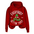 thumbnail image 1 of WZXFASHION In The Pub Letter Print St. Pa’S Day Personality Hooded Sweatshirt Spring Savings Clearance cable knit sweater, 1 of 4