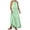 Mint Green, variant on Xunlbb Solid Long Dresses for Women Ladies Lightweight Max Dress with Round Neck Sleeveless Breathable Dress Side Key Pockets Summer Vacation Beach Fashion Plus Size