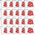 thumbnail image 1 of Bolsa de maquillaje Cosblank Cheer Teams Canvas, 20 unidades, color rojo, 1 of 6