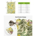thumbnail image 5 of Fruit Watercolor Lemon Pink Flower Curtain for Living Room Kitchen Tie-up Short Curtains Adjustable Rod Pocket Drapes, 5 of 5
