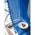thumbnail image 5 of Boho Lace Curtains Macrame Curtains Semi Sheer Curtains Living Room Crochet Curtains with Tassel Rod Pocket Window Drapes for Dining Living Bedroom, 5 of 8