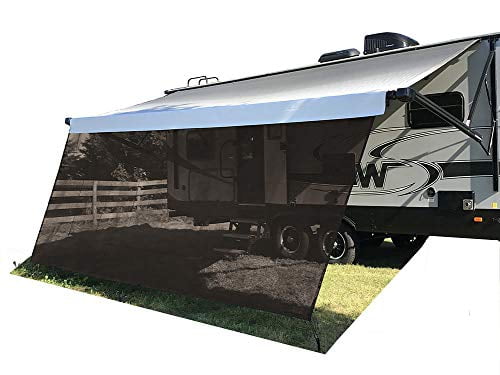 Black Mesh Sunshade UV Blocker Complete Kits Motorhome Camping Trailer Canopy Shelter 3 Years Limited Warranty Tentproinc RV Awning Sun Shade Screen 7 X 9 3 