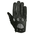 thumbnail image 4 of MRX Mens Driving Gloves Button Soft Goat Leather Outdoor Glove Full Finger, Black (Medium), 4 of 4