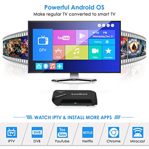 Leelbox Android Tv Box Atsc Digital Converter Box With Recording Pvr Media Player Tv Tuner Function Supports Web Walmart Canada