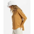 thumbnail image 2 of Billabong Women's Anyday Relaxed Fit French Terry Long Sleeve Henley Top Shirt (X-Large, Cosmic Khaki), 2 of 4