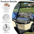 thumbnail image 5 of Pzuqiu Camo Universal Golf Cart Seat Covers Soft Portable Sport Golf Cart Seat Cover Towel Blanket Easy to Install Golf Seat Cover for All Club Cars More 2-seats Cart, Gray, 5 of 7