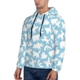 thumbnail image 3 of Salouo Cute Animals Pattern Men's Fall Hoodie Sweatshirt,Sport Hoodie with Pockets for Men Pullover Casual Hooded Sweatshirt-Small, 3 of 7