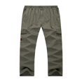 thumbnail image 2 of Mens Loose Fit Straight Leg Cargo Pants  Lightweight Elastic Waist Solid Color Straight Leg Work Pants, 2 of 6
