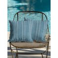 thumbnail image 4 of Outdoor Pillows Waterproof, Coastal Blue Stripe Bedding Throw Pillows with Insert for Couch Sofa Bed, Farmhouse Vintage Minimalist Geometric 16x16 Inch Pillowcases Decorative Patio Pillow Set of 2, 4 of 8