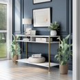 thumbnail image 3 of Furniture of America Mirah Contemporary Metal 3-Shelf Console Table, 3 of 5