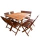 thumbnail image 3 of Comedor Plegable Cuadrado De Madera Sólida, 8 personas - Rústico Tratable NATIVO MUEBLES JARDIN, 3 of 5