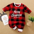 thumbnail image 1 of Disfraces de Navidad, ropa para bebés y niños, Cosplay para niñas, elfo verde, Papá Noel, Pelele de algodón de manga larga para niños y niñas + conjunto de sombrero, traje de Navidad, 1 of 4