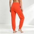 thumbnail image 6 of Baggy Sweatpants for Women Casual Workout High Waisted Joggers Comfy Fleece Straight Leg Lounge Pants Fall 2026,Orange L, 6 of 8