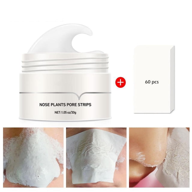 White Nasal Mask Paired With 60 Sheets Of Nose Mask Cleaning Nasal Patch 30g