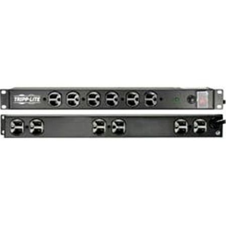 UPC: 0037332100245 | Tripp Lite 14 Outlet Network-Grade Rackmount PDU 15A Surge Protected Power Strip 15ft Cord with 5-15P (DRS-1215)