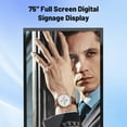thumbnail image 2 of 75 Inch Full Screen Indoor Floor Stand Digital Signage Digital Interactive Kiosks with Android System LCD Poster Display with WiFi HDMI/USB Input Auto Media Player, 2 of 6