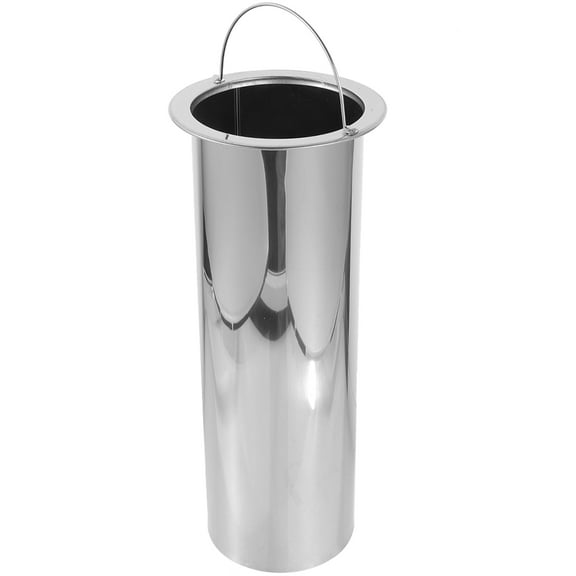 PAMINGONO Stainless Steel Skewers with Bucket and Handle, Metal Grill Stick Holder for Outdoor BBQ and Barbecue Storage