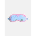 thumbnail image 4 of Wonder Nation Girls Short Sleeve Button Front Pajama Top and Shorts Set with Eyemask, 3-Piece, Sizes Sizes 4-18, 4 of 4