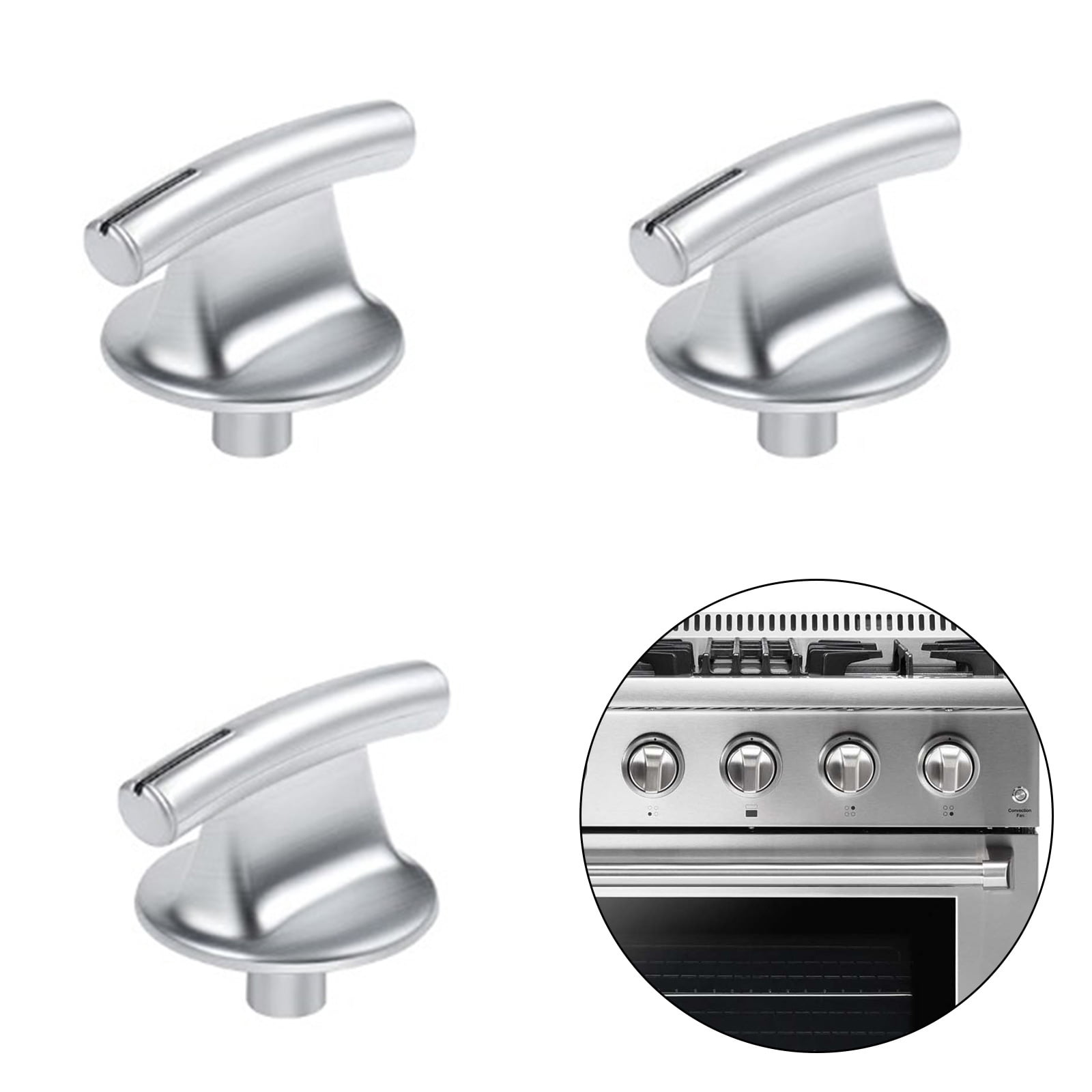 5 Pack Cooker Handle Replacement, Control Knobs for Smooth Flame Regulation & Stove Repair