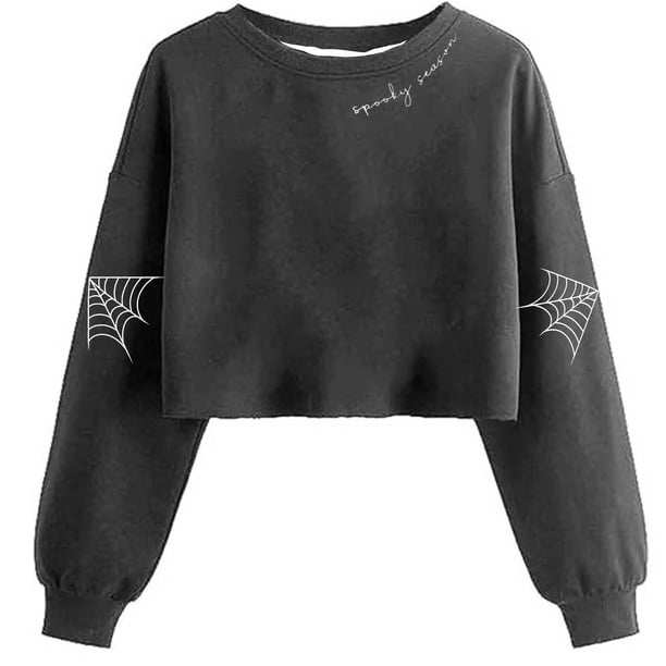 Ailaofu Women's Sweatshirt Fall Halloween Lantern Long Sleeve Pullover Spooky Season Sweatshirt