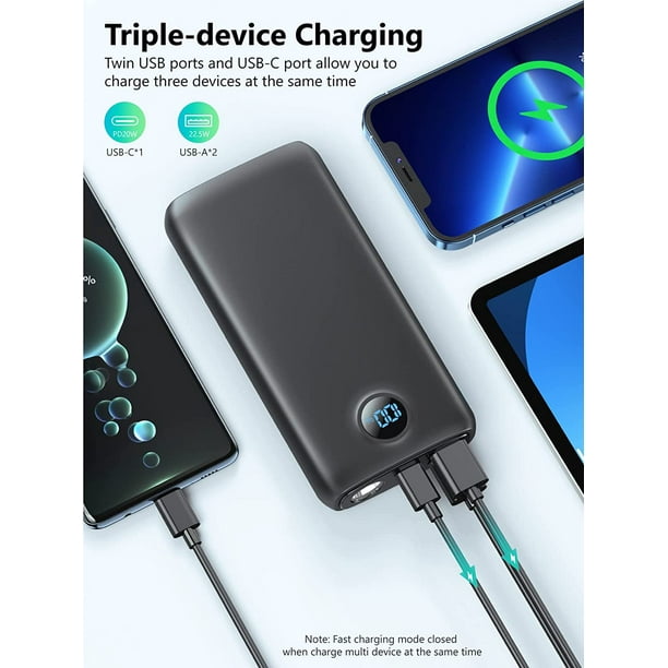 USB C Portable Charger 30000 mAh Fast Charging Battery Powerbank