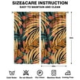 thumbnail image 2 of Aloha Tropical Plant Kitchen Curtains - 2 Piece Rod Pocket Design, Vibrant Jungle Leaves, 42x84 Inch, Minimalist Decor, 2 of 2