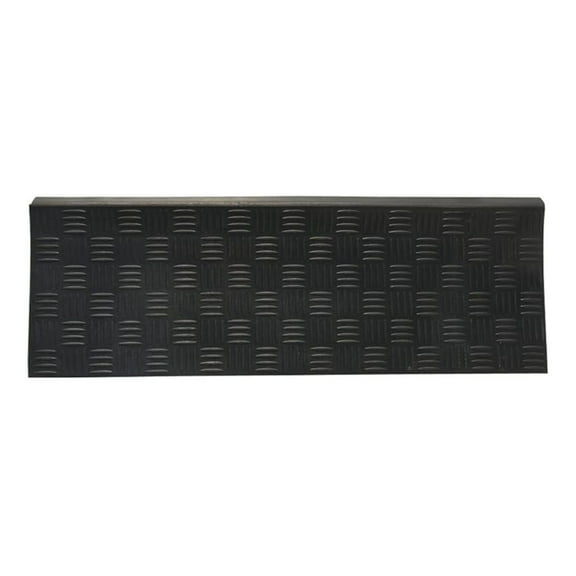 Recycled Rubber Step Mats 6-Pack - 9.75" x 29.75" Black Stair Treads - Non-Slip Outdoor Stair Mats - Eco-Friendly Rubber Entryway Mats